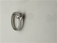 Anello Gioielleria Dossena  Donna in Oro bianco Diamante 0.36 Ct ANOR-259-253 - ANOR-259-253